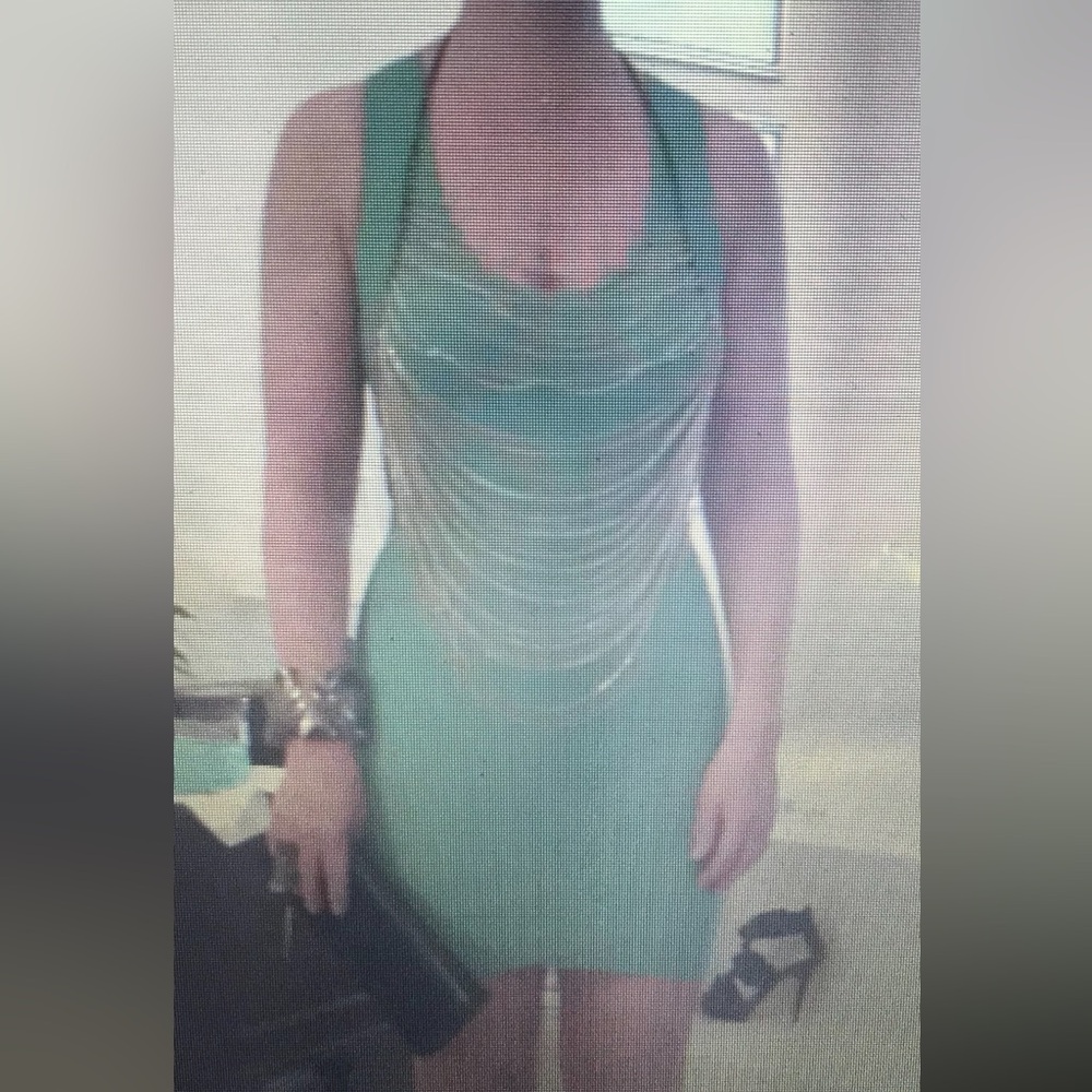 BCBGMaxAzria Green Banded Style Mini Dress Sz. S